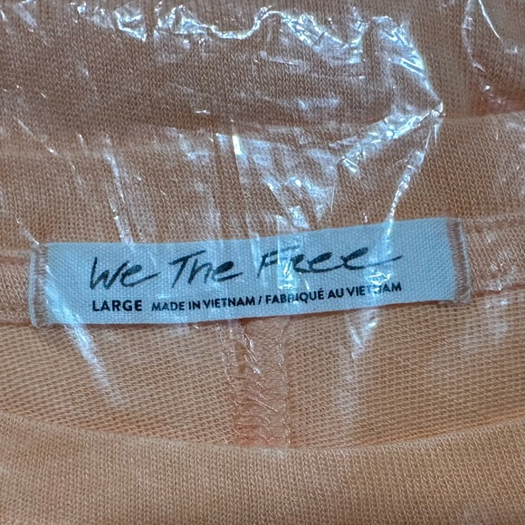 Free People ~ We The Free Nina Tee ~ Color: Cactus Flower ~ Size: Large ~ NWT - Picture 4 of 5